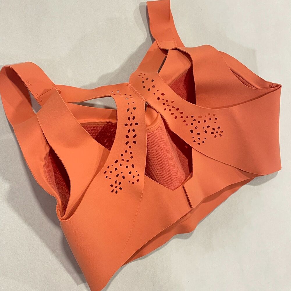 ~ Victoria Sport 32DD/E Angel Max Sports Bra Peach/Pink Firm Support Adjustable - Picture 3 of 14